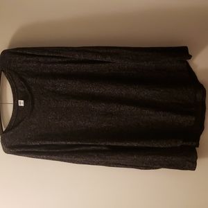 Dark grey log sleeve shirt